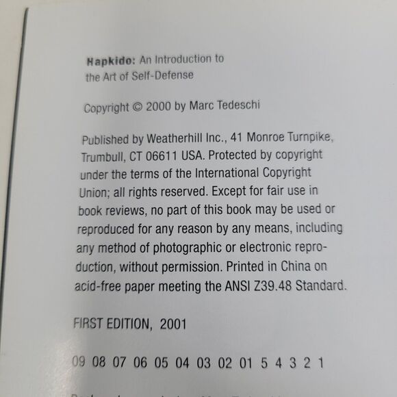 Hapkido: Tradition Philosophy Technique Marc Tedeschi New Old Stck FIRST EDITION - Picture 14 of 14